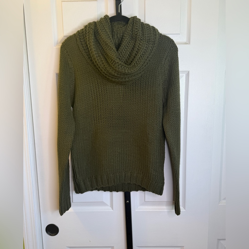 SALE - Miracle Olive Cowl Neck Sweater, size Medium/Large, NWT